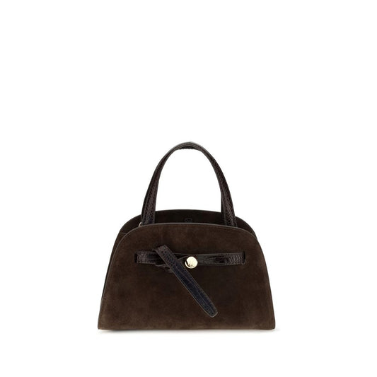 Tory Burch Brown Suede Leather Handbag