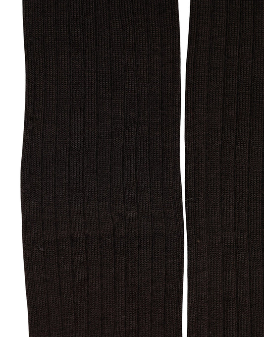 Dolce & Gabbana Black Wool Tights Stocking Pantyhose One Size Socks