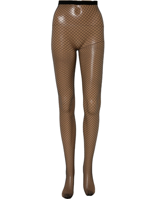 Dolce & Gabbana Black Fishnet Nylon Tights Stocking Pantyhose Socks