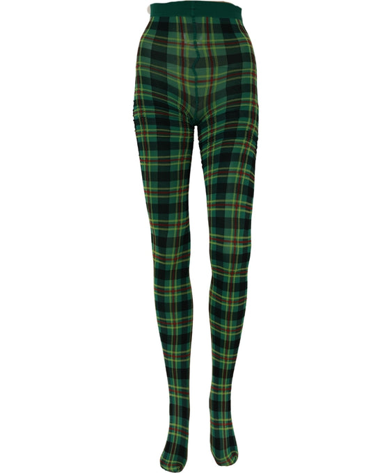Dolce & Gabbana Multicolor Plaid Tights Stocking Pantyhose Socks