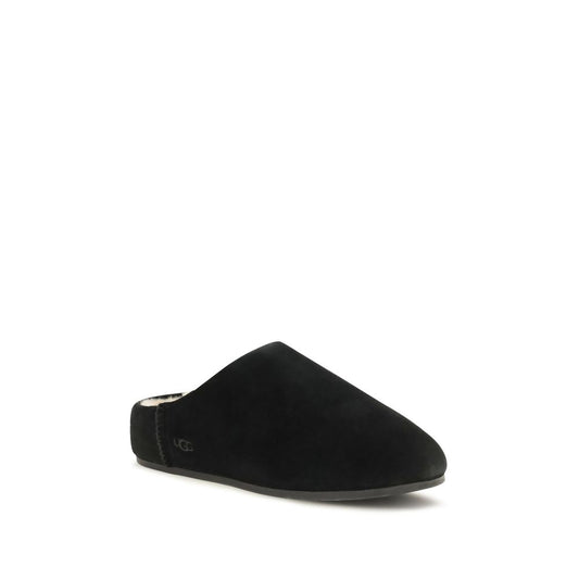 UGG Black Leather Mules