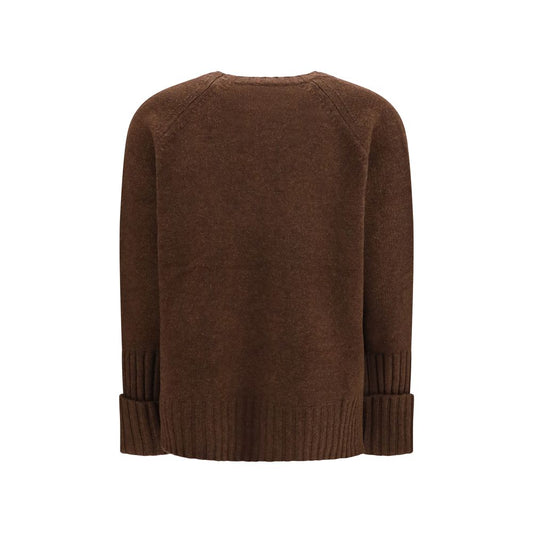 Tory Burch Brown Wool Oves Aries Sweatshirt