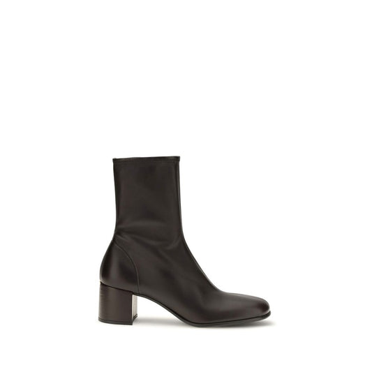 Prada Brown Lamb Ovis Aries Aries Ankle Boots