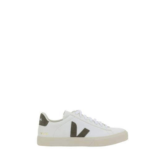 Veja White Calf Leather Bos Taurus Low Top Sneakers