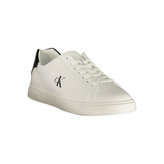 Calvin Klein White Polyurethane Men's Sneaker