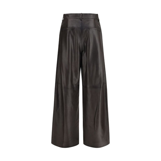 P.A.R.O.S.H. Brown Leather Pants