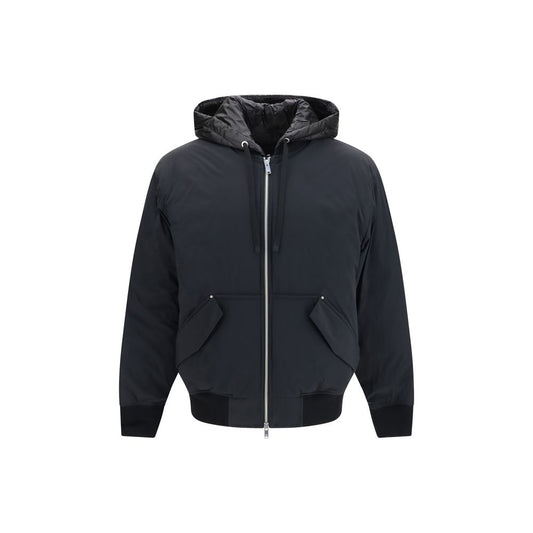 Moose Knuckles Black Nylon Full-Length Jacket