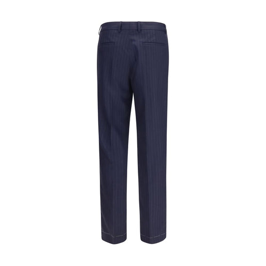 Brunello Cucinelli Blue Wool Oves Aries Dress Pants