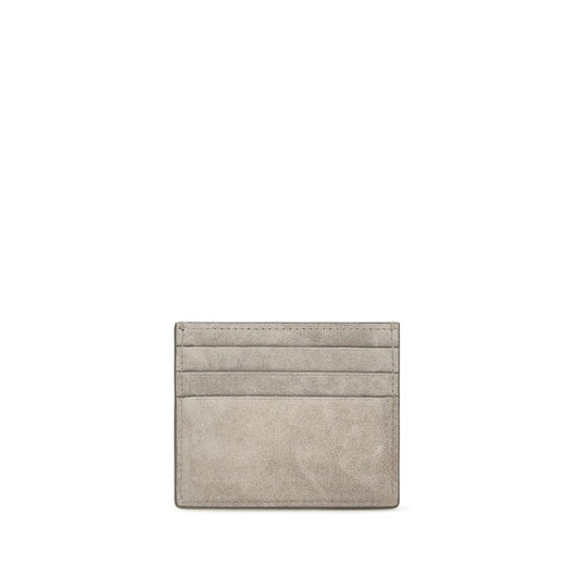 Brunello Cucinelli Gray Calf Leather Bos Taurus Wallet