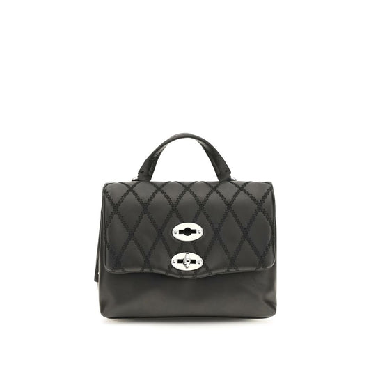 Zanellato Black Calf Leather Bos Taurus Handbag