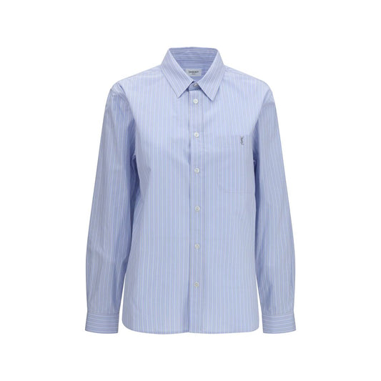 Saint Laurent Blue Cotton Pattern Shirt