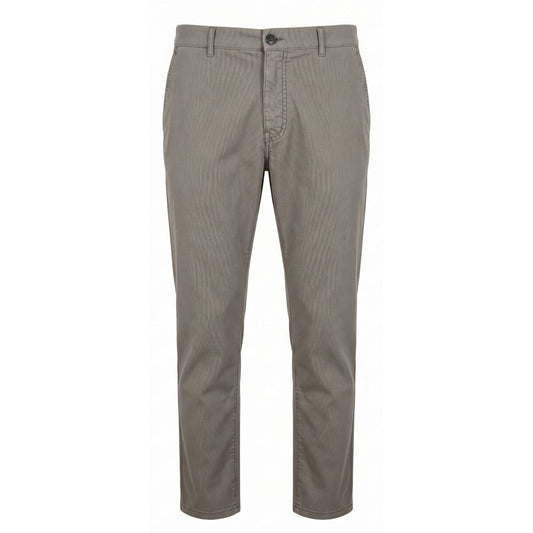 Trussardi Jeans Grey Cotton Men Trouser