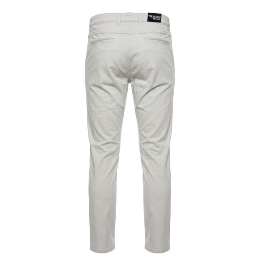 Trussardi Jeans Grey Cotton Men Pants