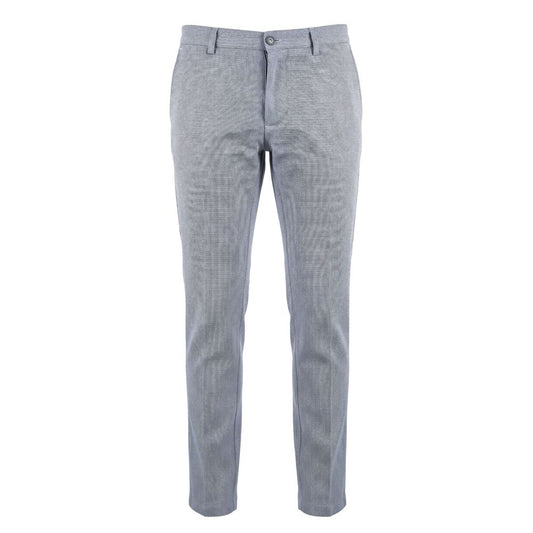 Trussardi Jeans Blue Flax Men Pant