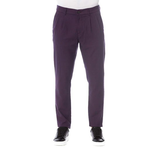 Trussardi Jeans Red Cotton Men's Pant