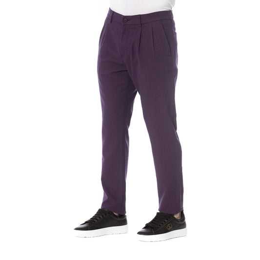 Trussardi Jeans Red Cotton Men's Pant