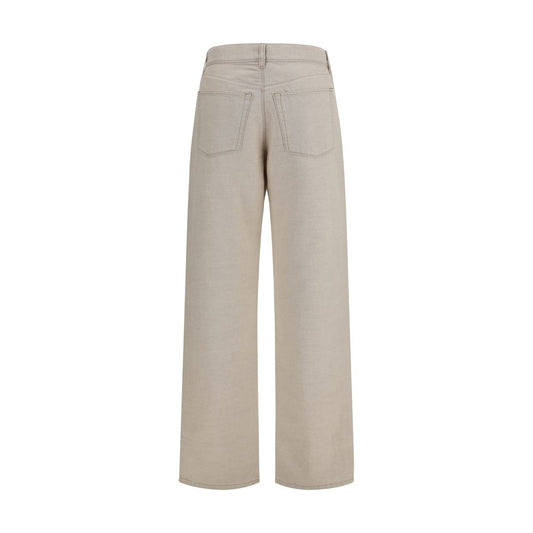 Fendi Beige Cotton Jeans Denim