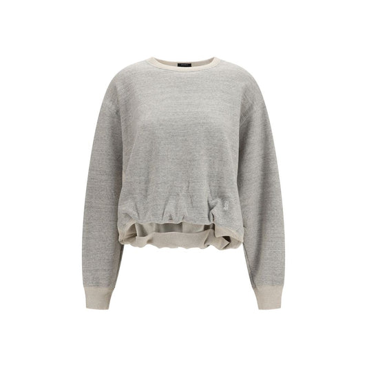 R13 Gray Cotton Sweatshirt