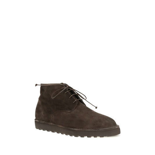 Marsell Brown Suede Leather Lace-Up Boots