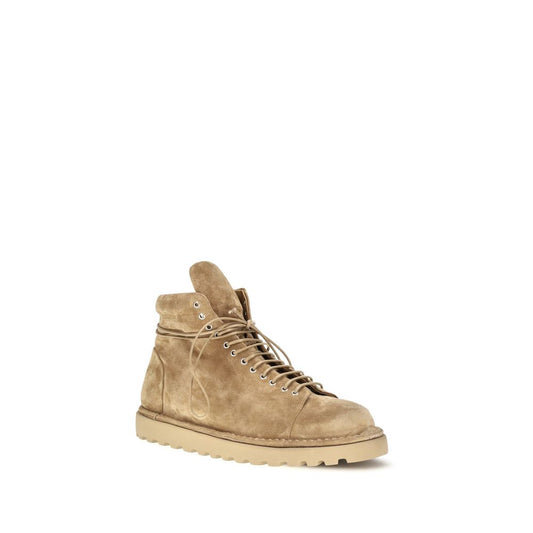 Marsell Beige Suede Leather Lace-Up Boots