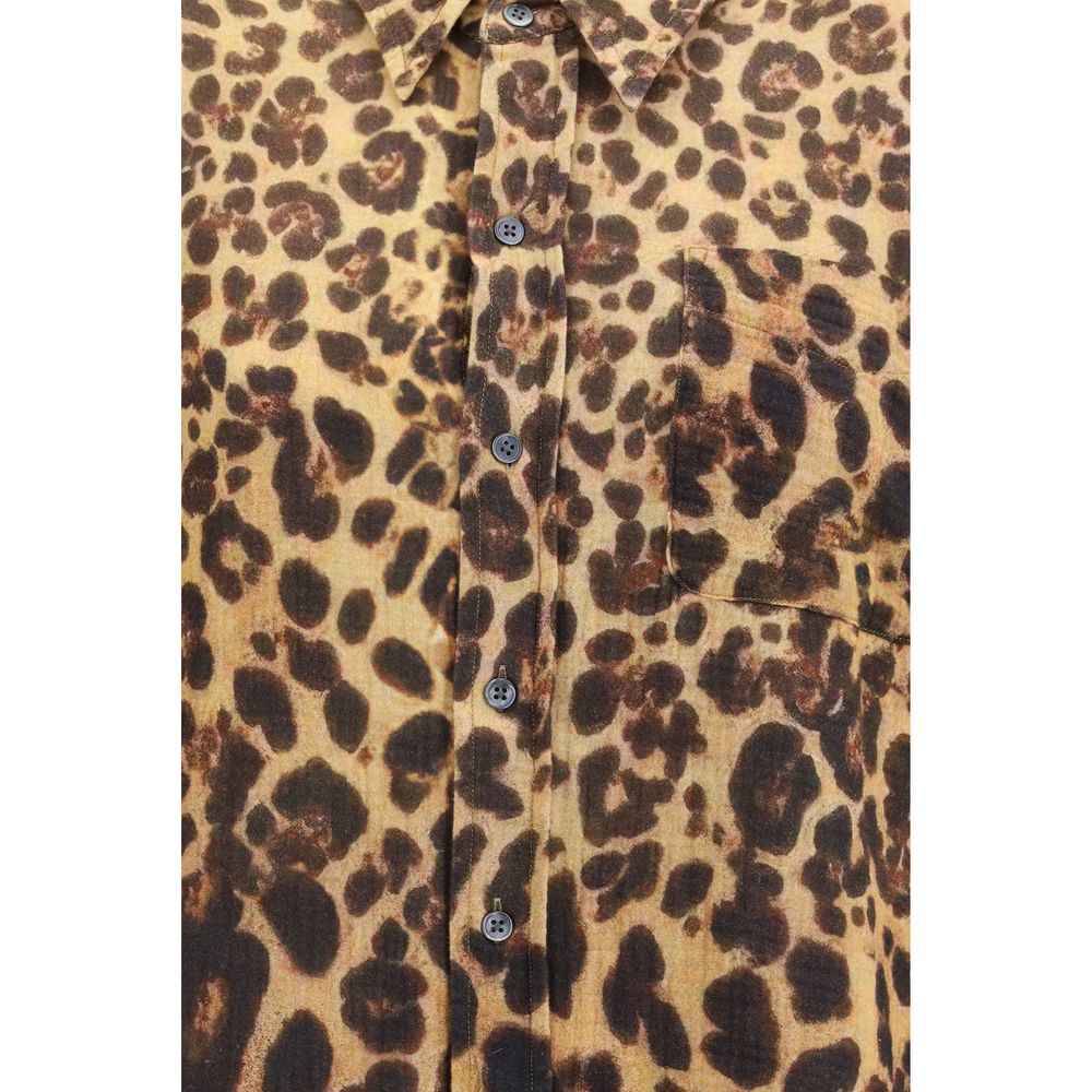 R13 Brown Denim Shirt