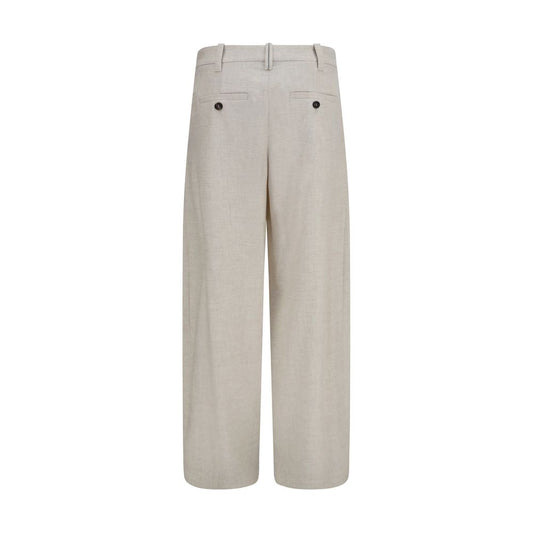 Brunello Cucinelli Beige Wool Oves Aries Dress Pants