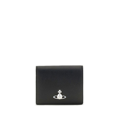 Vivienne Westwood Black Calf Leather Bos Taurus Wallet