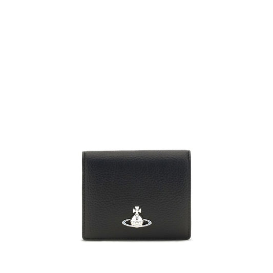 Vivienne Westwood Black Calf Leather Bos Taurus Wallet