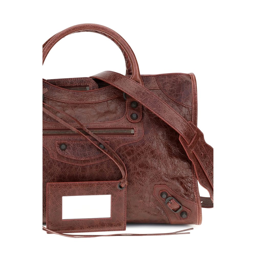 Balenciaga Bordeaux Lamb Ovis Aries Aries Handbag