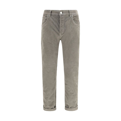 PT Torino Gray Cotton Casual Pants