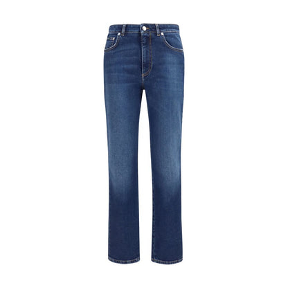 Dolce & Gabbana Blue Cotton Straight-Leg Jeans