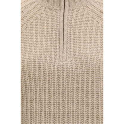 Allude Beige Cashmere Sweater