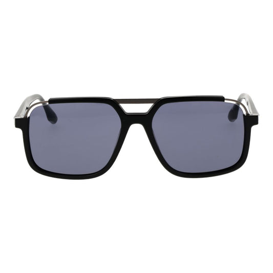 Trussardi Black Acetate & Stainless Steel Sunglasses
