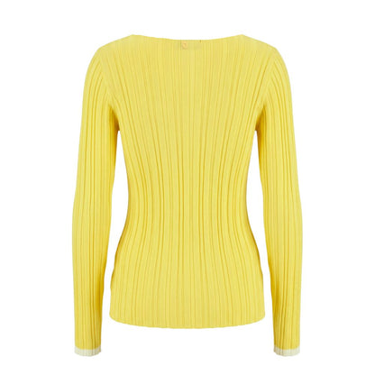 Trussardi Jeans Yellow Viscose Women Sweater