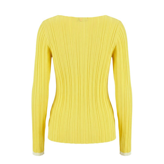 Trussardi Jeans Yellow Viscose Women Sweater