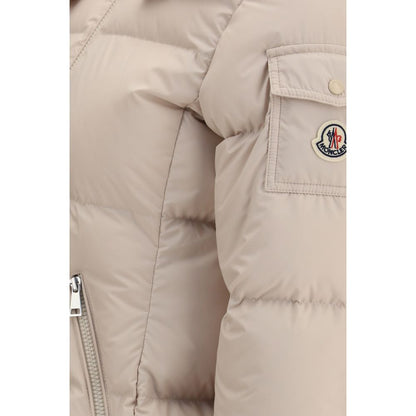 Moncler Beige Goose Down Shell Jacket