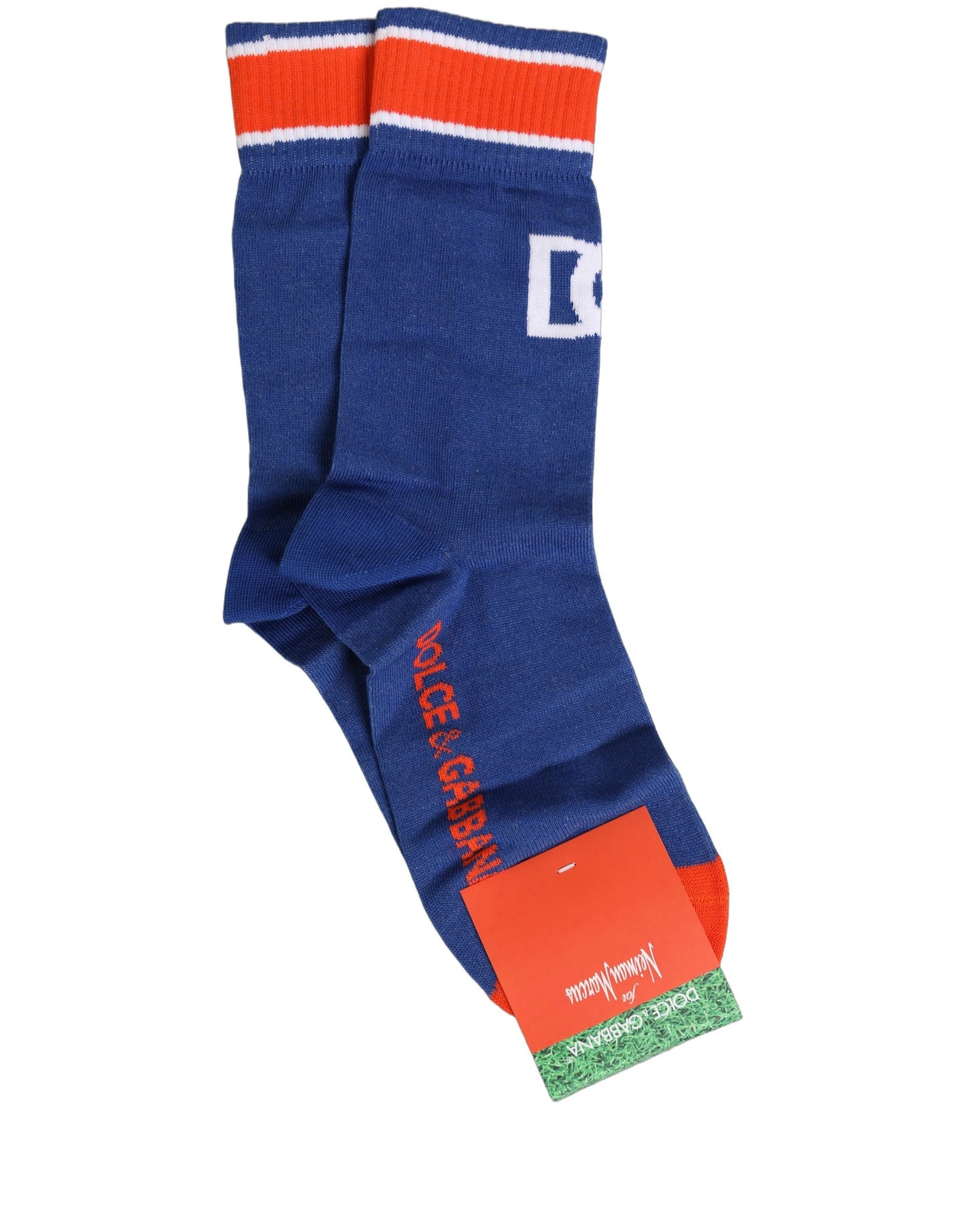 Dolce & Gabbana Men Multicolor Cotton Mid Calf Accessory Socks