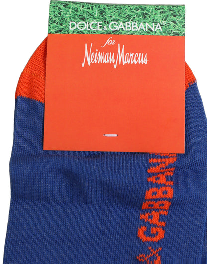 Dolce & Gabbana Men Multicolor Cotton Mid Calf Accessory Socks