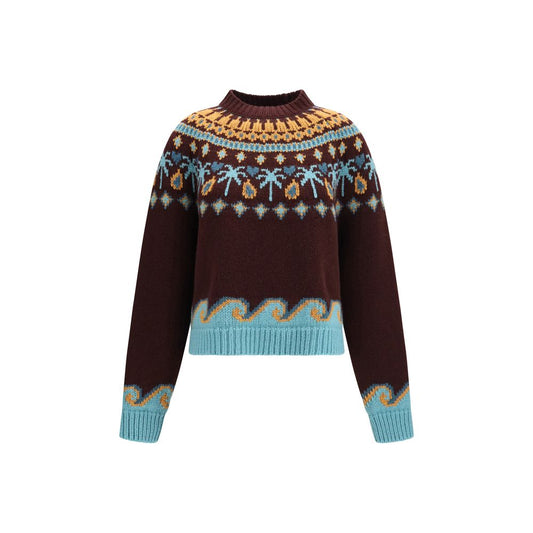 Alanui Bordeaux Wool Oves Aries Sweatshirt