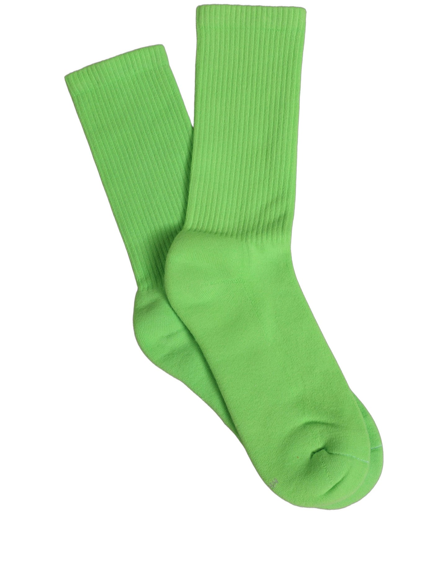 Dolce & Gabbana Green Cotton Ribbed Mid Calf Women Accessory Socks