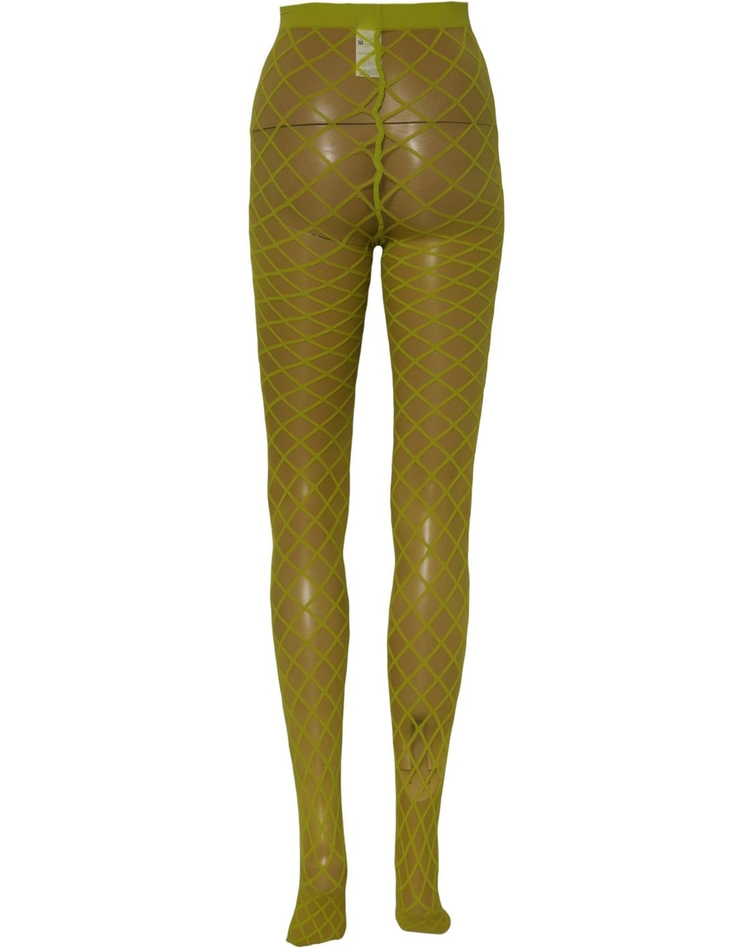 Dolce & Gabbana Green Nylon Fishnet Pantyhose Stockings Socks