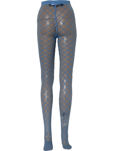 Dolce & Gabbana Light Blue Nylon Fishnet Pantyhose Stockings Socks