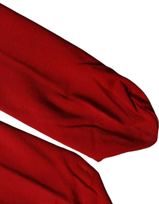 Dolce & Gabbana Red Nylon Tights Stocking Pantyhose Socks