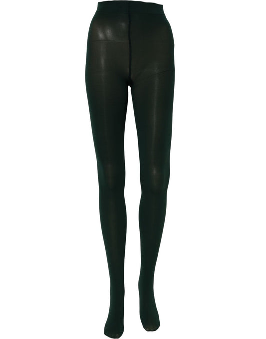 Dolce & Gabbana Dark Green Nylon Tights Stocking Pantyhose Socks