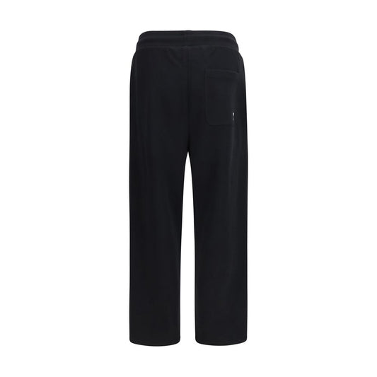 Ami Paris Black Cotton Joggers (Workout Pants)
