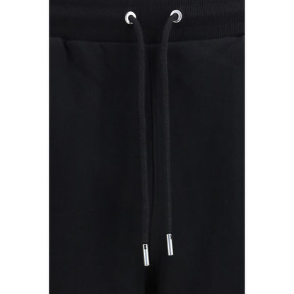 Ami Paris Black Cotton Joggers (Workout Pants)
