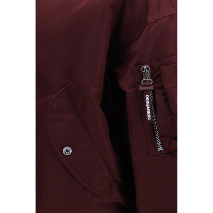 Dsquared² Bordeaux Nylon Bomber