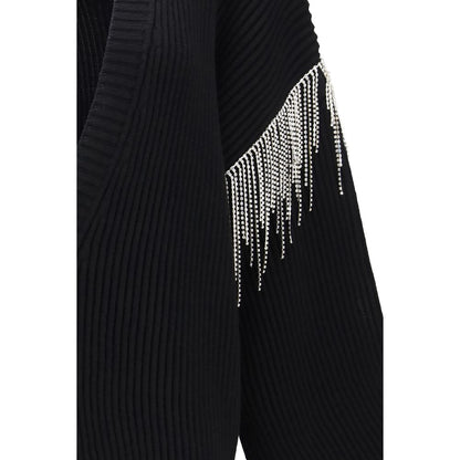 Max Mara Black Wool Oves Aries Cardigan