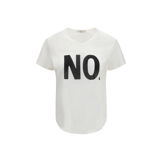 Fendi White Cotton T-Shirt