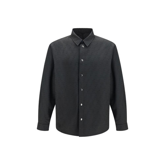 Fendi Black Polyester Pattern Shirt